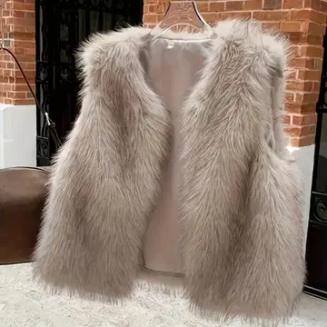 퍼 베스트 베이지 L