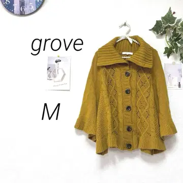 10669 grove 그로브 니트 판초 M 무지