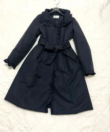 엠프리미어 블랙 롱 다운 코트 38