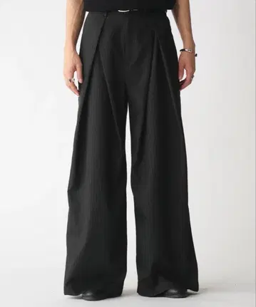 [ selle glant ] 크로스 턱 와이드 슬랙스 팬츠