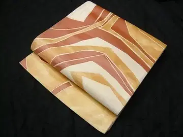 후쿠로 오비 순수 실크 기하학 문양 육통 캐주얼 익명 배송