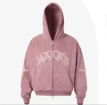 G.E.E.K. 후드티 크롭 기장 핑크 y2k