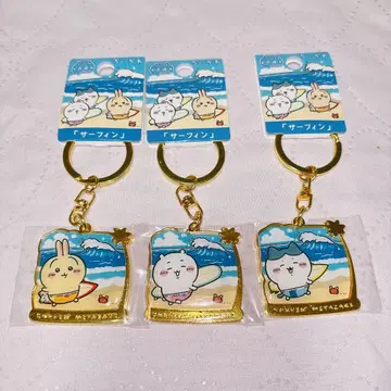 지역 한정 키링 미야자키현 한정판 [서핑] 치이카와 하치와레 토끼