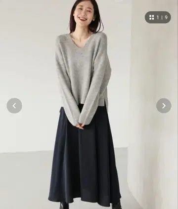 GLOBAL WORK HugmeV 넥 풀오버 셋업