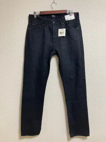 유니클로:C 슬림핏 청바지 다크 그레이 블랙 33 사이즈