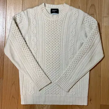 에디피스 케이블 짜임 니트 스웨터 캐시미어 100% S 사이즈 46