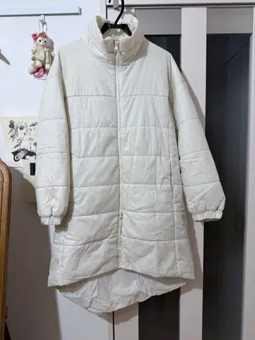 아이보리 아우터 [ MUJI WALKER ] 방풍 발수 솜 코트 여성용