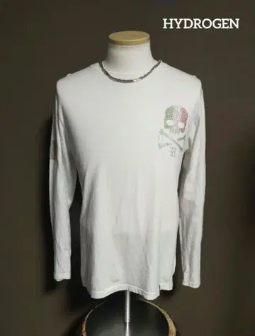 [ 고품질 ] HYDROGEN 하이드로겐 스컬 스팽글 긴팔 셔츠 그런지