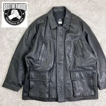 BROTHERHOOD 브라더후드 Y2K 중후한 가죽 자켓 L 사이즈