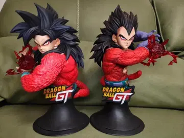 드래곤볼 슈퍼 사이어인4 손오공 베지터 레진 키트 피규어