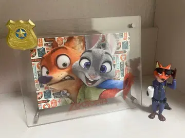 주토피아 제일복권 복권 B상 피규어 포함 카드 스탠드 영화 사진 액자