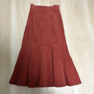 BEAMS 롱 스커트 코듀로이 머메이드 스커트 하의 레이빔