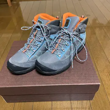 [새상품급] 방수 미드컷 등산화 그레이/오렌지
