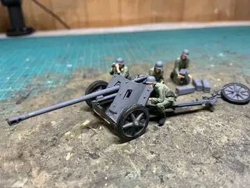 타미야 1/35 5cm 대전차포 PAK38 완성품