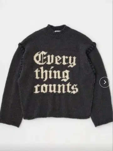 moussy KNITTED WORDS 스웨터