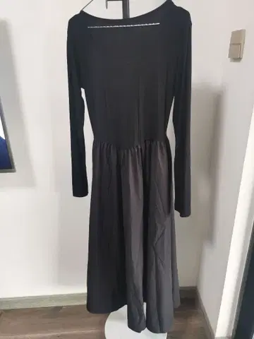 블랙 긴팔 니트 원피스