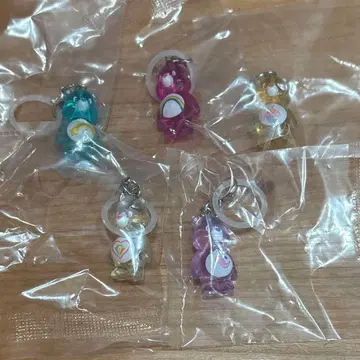 케어베어 클리어 마스코트 참 메지루시 액세서리 컴플리트