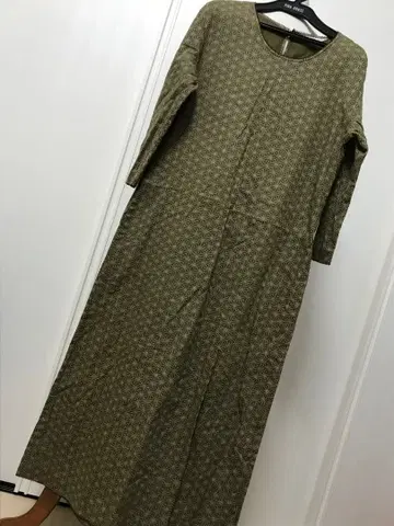 미사용에 가까운 카네코 이사오 일본풍 패턴 린넨 원피스