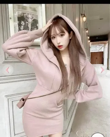 cherimi 셰리미 후드티 원피스 핑크 M
