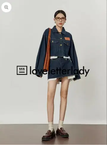 [ AURORAboutique ] 데님 셋업 ( 자켓 스커트 )