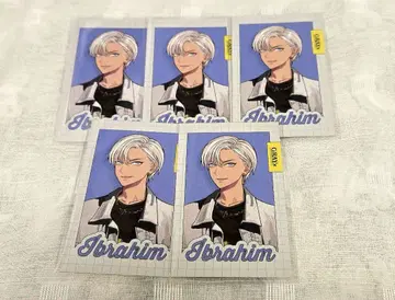 니지산지 GRAY x ACCENT 이브라힘 폴라로이드풍 카드 5장 세트