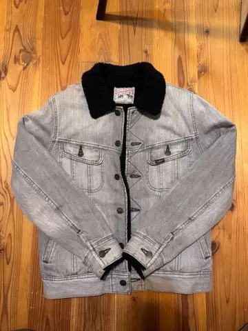 리 스톰 라이더 그레이 데님 x 블랙 보아