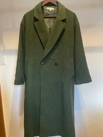 MOUSSY 올리브 그린 롱 코트