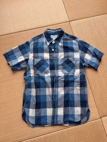 SASSAFRAS 사사프라스 반팔 체크 셔츠