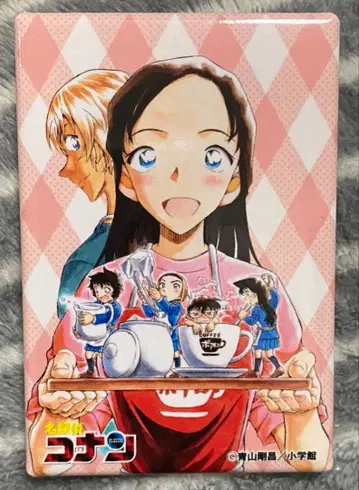 명탐정 코난 스퀘어 캔뱃지 아무로&아즈사