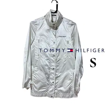 TOMMY HILFIGER 화이트 자켓 S 나일론 자켓
