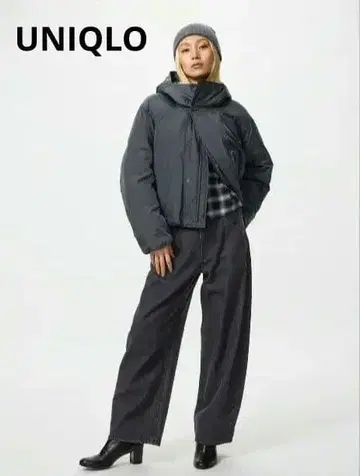 택 포함 새상품 UNIQLO 배기 커브 청바지 26