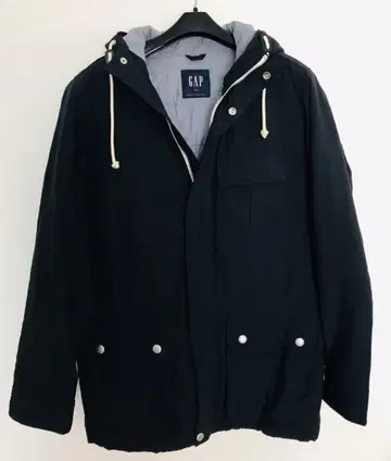 GAP 남성용 충전솜 코트 자켓 후드 부착