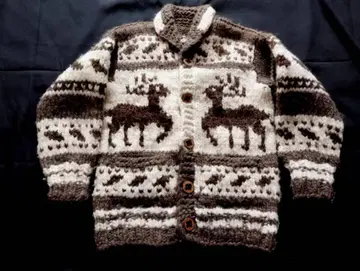 캐나다제 카우친 스웨터 Hand Knit