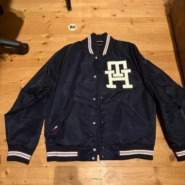 TOMMY HILFIGER 바시티 자켓 XL 네이비