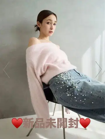 미개봉 새상품/폭스 캐시미어 오프숄더 니트탑/프레이 아이디