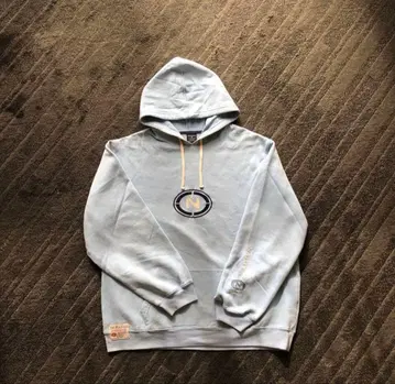 NAUTICA 라이트 블루 후드 부착 후드티 L