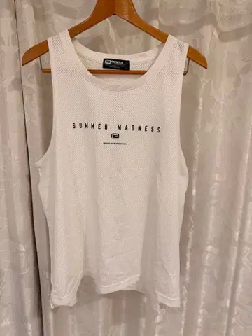 리버설 메쉬 탱크탑 L 화이트