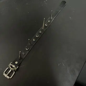 펑크 천연 가죽 초커