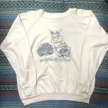 90s USA 맨투맨 핑크 페이드