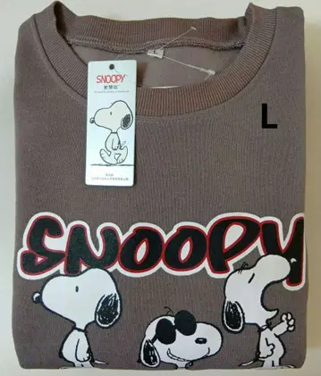SNOOPY 조이쿨 룸웨어 남성용 L 속기모 브라운