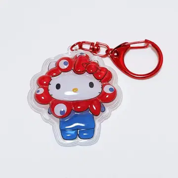 오사카 만박 키티 통통 입체 키링