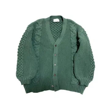 ADAM ET ROPE 빅 실루엣 그린 가디건