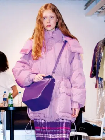 SNIDEL 허리 마크 미들 다운 라벤더 스나이델