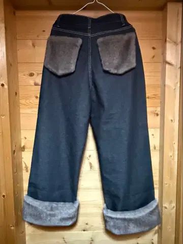 2way 인조 모피 데님