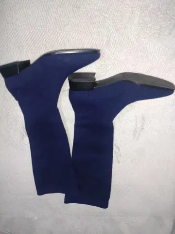 VIVAIA 네이비 니트 롱 부츠