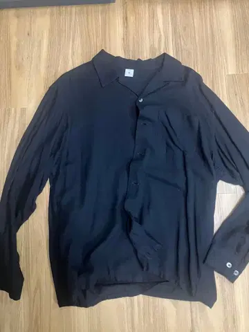 FRONT 11201 린넨 셔츠 블랙