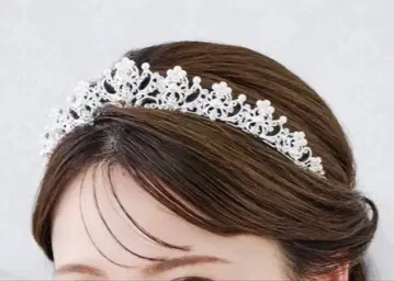 넓은 티아라 크리스탈 펄