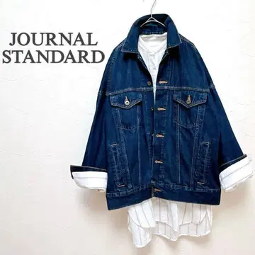 새상품급 저널 스탠다드 데님 자켓 오버 사이즈 인디고