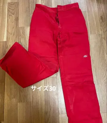 Dickies 빨간색 워크 팬츠 사이즈 30