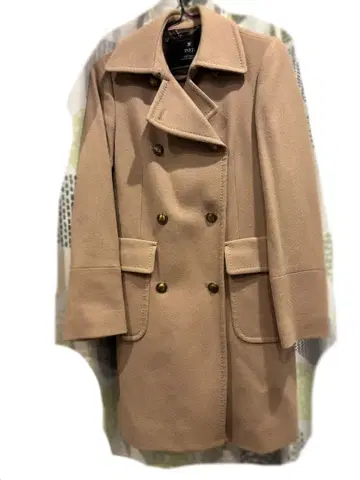 INED 더블 브레스트 코트 사이즈 7 베이지